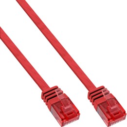InLine? Patchkabel flach, U/UTP, Cat.6, rot, 3m