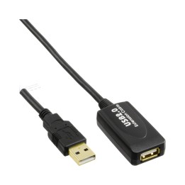 34614I - Extension active InLine® USB 2.0, avec amplification du signal Répéteur, ST A / BU A, 25m
