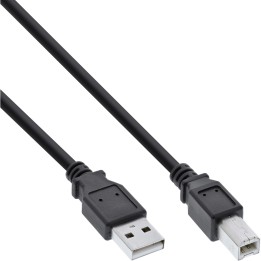 34555X - Câble InLine® USB 2.0, A vers B, noir, 5 m