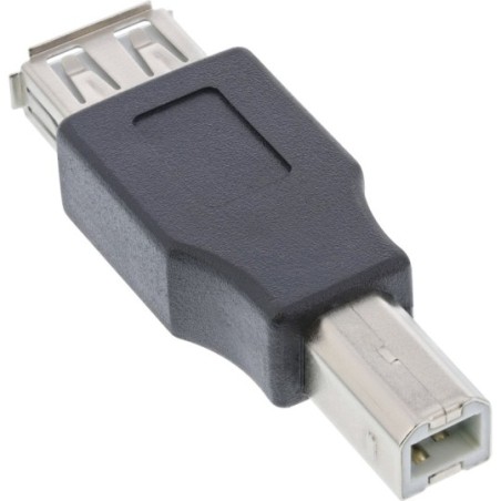 Adaptateur USB 2.0, InLine®, prise femelle A sur prise B