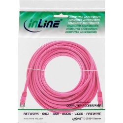 InLine? Patchkabel, SF/UTP, Cat.5e, pink, 20m