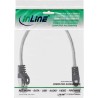 InLine? Patchkabel, SF/UTP, Cat.5e, transparent, 0,3m
