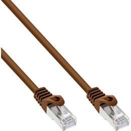 72503K - Câble patch InLine®, SF/UTP, Cat.5e, marron, 3 m