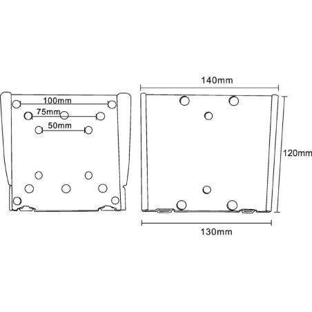 InLine® Wandhalterung für Flachbildschirme, 33-69cm (13-27"), max. 30kg