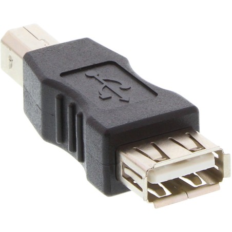 Adaptateur USB 2.0, InLine®, prise femelle A sur prise B