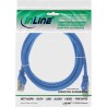 71501B - Câble patch InLine®, F/UTP, Cat.5e, bleu, 1 m 71501B - Câble patch InLine®, F/UTP, Cat.5e, bleu, 1 m