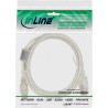 InLine? USB 2.0 Verl?ngerung, St/Bu, Typ A, transparent, mit Ferritkern 5m