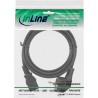 16655 - Câble d'alimentation InLine®, contact de protection coudé sur fiche d'appareil froid C13, 5m