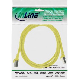 72502Y - Câble patch InLine®, SF/UTP, Cat.5e, jaune, 2 m