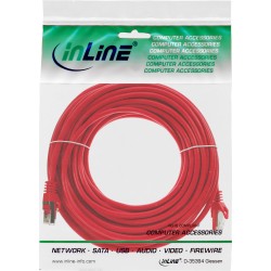 InLine? Patchkabel, SF/UTP, Cat.5e, rot, 15m