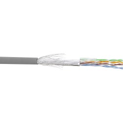 72149 - Câble patch InLine® Cat.5e, gris, SF/UTP, AWG26 CCA, PVC, 500 m