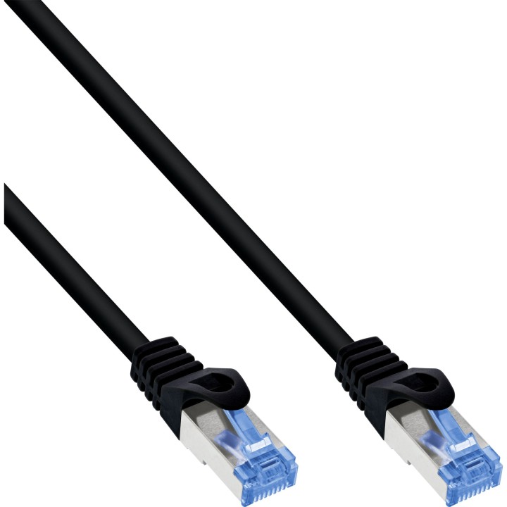 74840S - InLine® Câble patch, Cat.6A, S/FTP, TPE flexible, noir, 40m