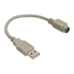 Câble adaptateur USB, InLine®, USB prise A sur PS/2 prise femelle