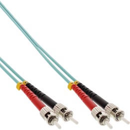 InLine? LWL Duplex Kabel, ST/ST, 50/125?m, OM3, 15m