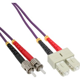 InLine? LWL Duplex Kabel, SC/ST, 50/125?m, OM4, 5m