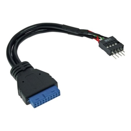 InLine® USB 3.0 zu 2.0 Adapterkabel intern, USB 3.0 auf USB 2.0 Pfostenanschluss, 0,15m