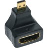 InLine® HDMI Adapter, HDMI A Buchse auf Micro HDMI D Stecker, gewinkelt, 4K2K kompatibel, vergoldete Kontakte InLine® HDMI Adapter, HDMI A Buchse auf Micro HDMI D Stecker, gewinkelt, 4K2K kompatibel, vergoldete Kontakte