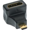 InLine® HDMI Adapter, HDMI A Buchse auf Micro HDMI D Stecker, gewinkelt, 4K2K kompatibel, vergoldete Kontakte InLine® HDMI Adapter, HDMI A Buchse auf Micro HDMI D Stecker, gewinkelt, 4K2K kompatibel, vergoldete Kontakte