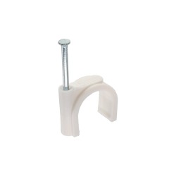 44020B - Serre-câble InLine® 8 mm rond, blanc, 100 pièces