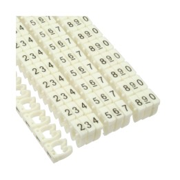 100er Pack InLine? Kabelmarkierer 6mm, Nr.0-9, wei?