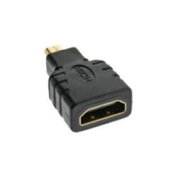 InLine® HDMI Adapter, HDMI A Buchse auf Micro HDMI D Stecker, 4K2K kompatibel, vergoldete Kontakte