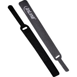 InLine? Klettkabelbinder mit Lasche 12x150mm, 10er, schwarz