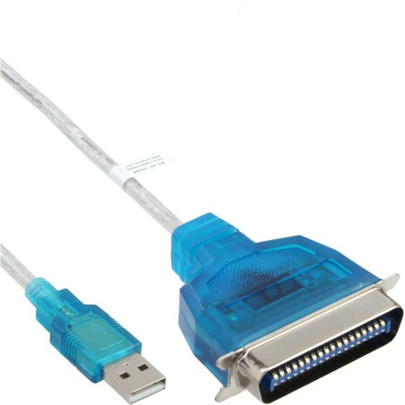 USB - 36 broches Centronic, InLine®, câble adaptateur imprimeuse, 1,8m
