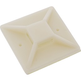 InLine? Befestigungssockel f?r Kabelbinder, 40x40mm, selbstklebend, 10 St?ck