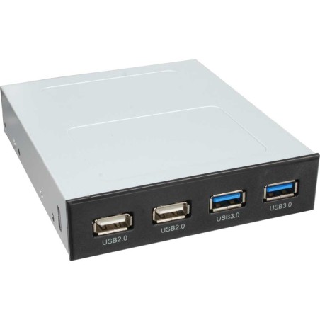 InLine® Frontpanel für den Floppy Schacht, 2x USB 3.0, 2x USB 2.0