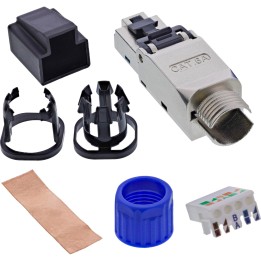 InLine? RJ45 Stecker Cat.6A 500MHz, feldkonfektionierbar, geschirmt, 10Gb/s