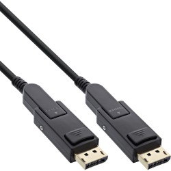 InLine® Câble DisplayPort 1.4 AOC, 8K4K, DisplayPort prise détachable, 40m