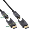 InLine? HDMI AOC Kabel, Ultra High Speed HDMI, 8K4K, Stecker abnehmbar, 10m