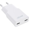 InLine? USB Netzteil Ladeger?t Dual USB-C, PD, PPS, 30W, wei?