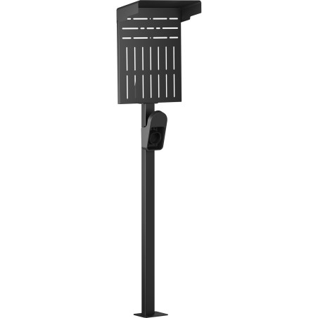 InLine? Universal Wallbox-Standfu? XL mit EV-Ladekabel Halterung, schwarz