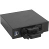 InLine® Frontpanel für den DVD-Schacht, 2-fach 6,3cm/2,5" HDD Slots, 2x USB 3.0, schwarz InLine® Frontpanel für den DVD-Schacht, 2-fach 6,3cm/2,5" HDD Slots, 2x USB 3.0, schwarz