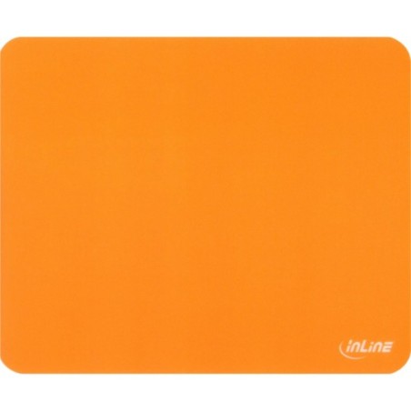 InLine® Maus-Pad antimikrobiell, ultradünn, orange, 220x180x0,4mm