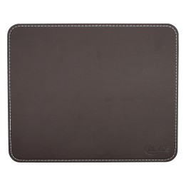 InLine® Maus-Pad Premium Kunstleder braun, 220x180x3mm