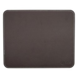 InLine® Maus-Pad Premium Kunstleder braun, 220x180x3mm
