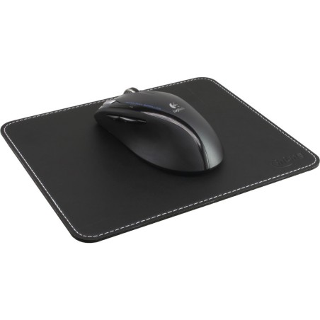 InLine® Maus-Pad Premium Kunstleder schwarz, 220x180x3mm