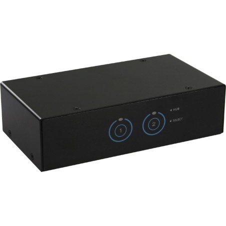 InLine® KVM Desktop Switch, 2-fach, VGA, USB 3.0 Hub, mit Audio