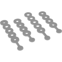 InLine® Kabelbinder, für Headsetkabel etc., 4er Pack, grau