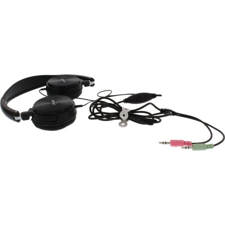 InLine® Kabelbinder, für Headsetkabel etc., 4er Pack, grau