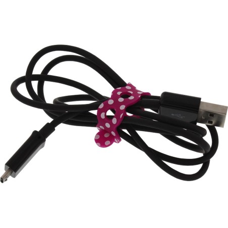 InLine® Kabelbinder, für Headsetkabel etc., 4er Pack, bunt