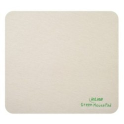 InLine® Maus-Pad Recycled, Baumwolle / natur, 220x200x3mm