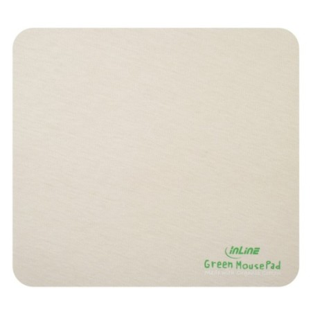 InLine® Maus-Pad Recycled, Baumwolle / natur, 220x200x3mm