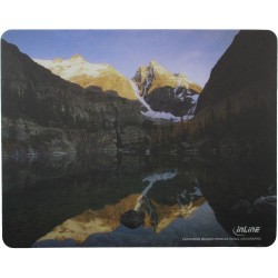 InLine® Maus-Pad Recycled Foto, Mountain Lake, 240x190x3mm