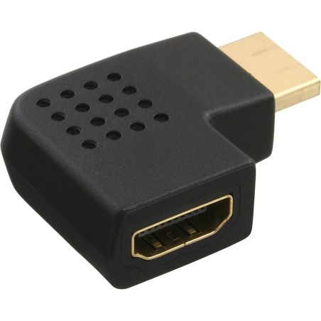 InLine® HDMI Adapter, Stecker / Buchse, seitlich links gewinkelt, vergoldete Kontakte, 4K2K kompatibel