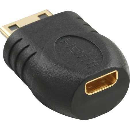 InLine® HDMI Adapter, Mini HDMI C Stecker auf Micro HDMI D Buchse, vergoldete Kontakte