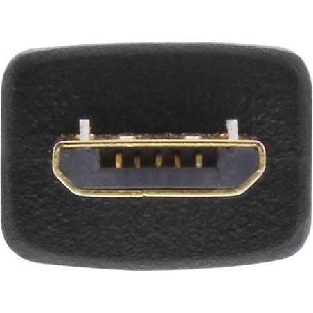 InLine® Micro-USB 2.0 Spiralkabel, USB-A Stecker an Micro-B Stecker, 1m