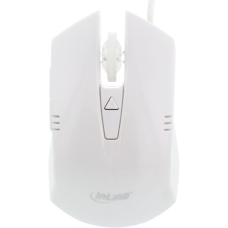 InLine® Maus USB optisch, weiß